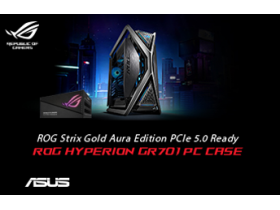 Повече място и мощност с Новата кутия ASUS ROG HYPERION и ASUS ROG AURA PCIe 5.0 Захранване
