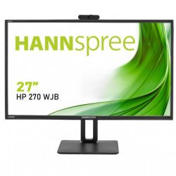 Монитори HANNSPREE HP248WJB, 23.8 (27) inch, Wide, Full HD, 5 mpix вградена камера, D-Sub, HDMI, DP, Черен