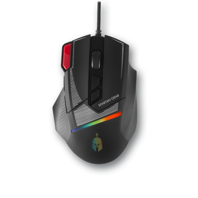 Геймърска мишка Spartan Gear Talos 2 - Черна 