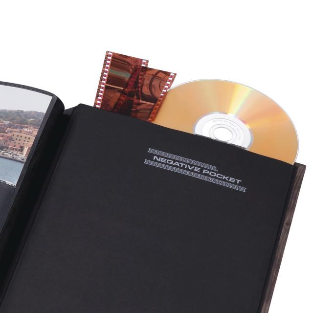 Hama Memo Designline Album Per 200 Foto 10x15 - Design Triangle Con Tasche Per CD E Campo Note