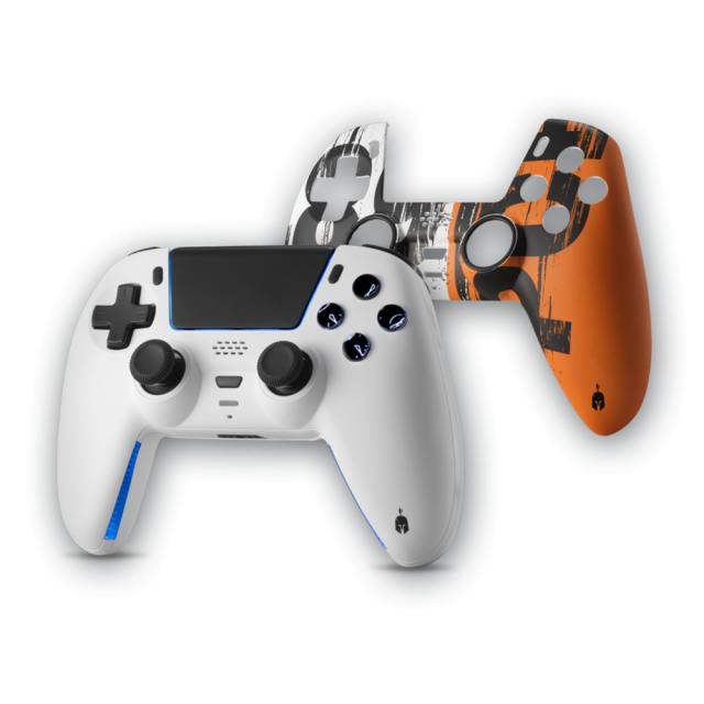 Wireless Gamepad Spartan Gear Sarissa за PC/PS4/PS5/Switch - White 