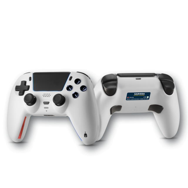 Wireless Gamepad Spartan Gear Sarissa за PC/PS4/PS5/Switch - White 