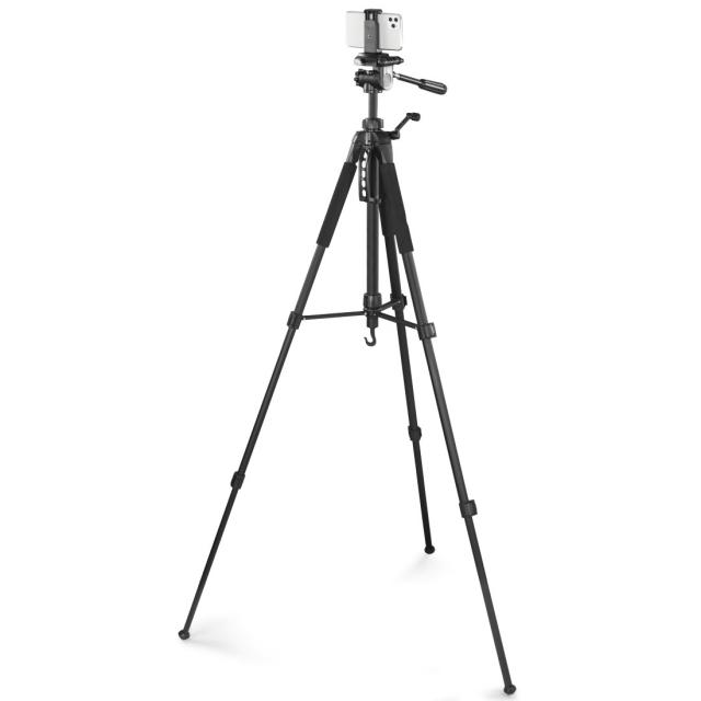 Hama "Action Smart 165 3D" Tripod with 3-way Head and Smartphone Holder 