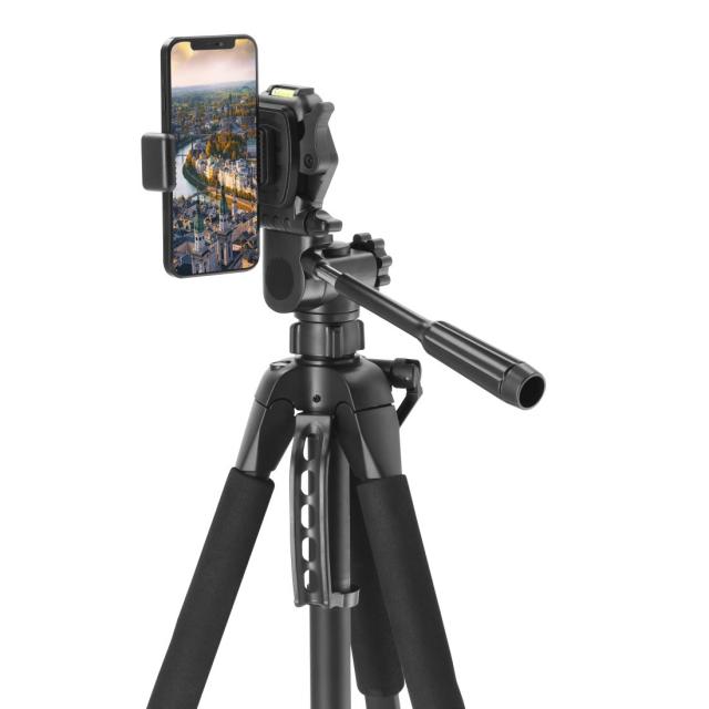 Hama "Action Smart 165 3D" Tripod with 3-way Head and Smartphone Holder 