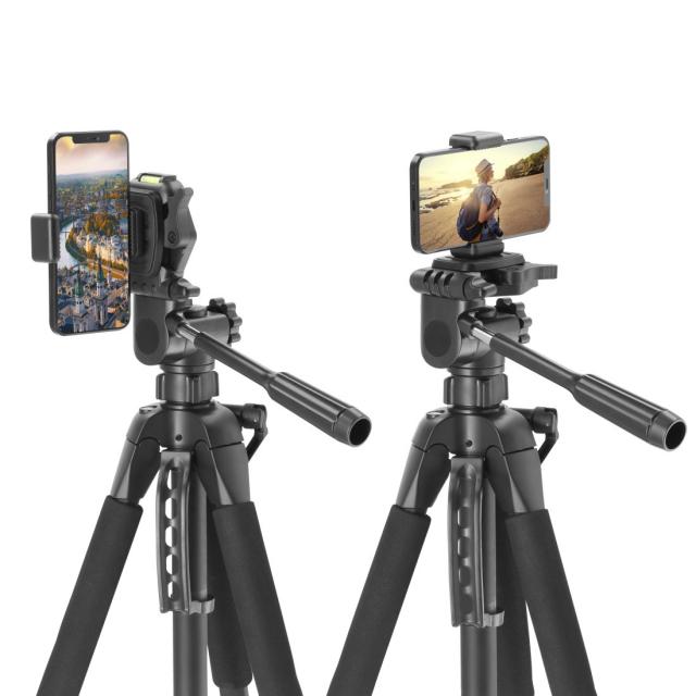Hama "Action Smart 165 3D" Tripod with 3-way Head and Smartphone Holder 