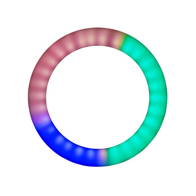 Hama "SpotLight FoldUp RGB 102" LED-RGB Ring Light, Smartphone Kit, Folding 