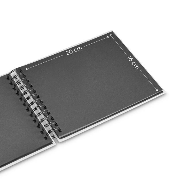 Hama "Fine Art" Spiral Album, 24x17 cm, 50 Black Pages, New Black 