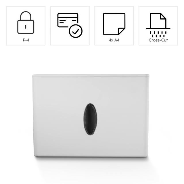 HAMA Шредер „Safe X40-W“, ниво на сигурност P4 T4 E3 