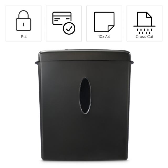 Hama “Safe X100CD” Document Shredder, Shredder with Security Level P4 T4 E3 