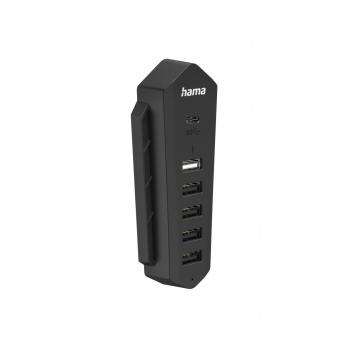 Hama 6in1 USB-Hub for Playstation 5, 6 Ports (1x USB-C, 5x USB-A), black