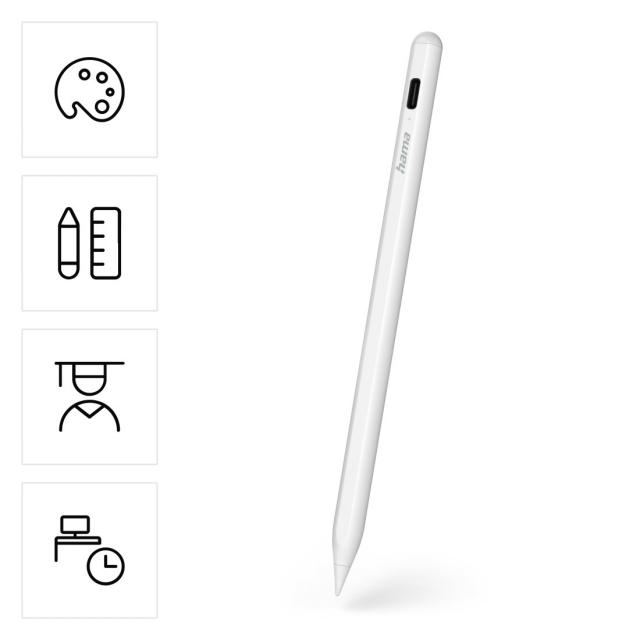 Hama “Scribble” Tablet Stylus for Apple iPads, High Precision, Tilt Recognition 