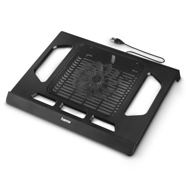 Hama "Black" Laptop Cooler, Quiet, up to 40 cm (15.6"), black 