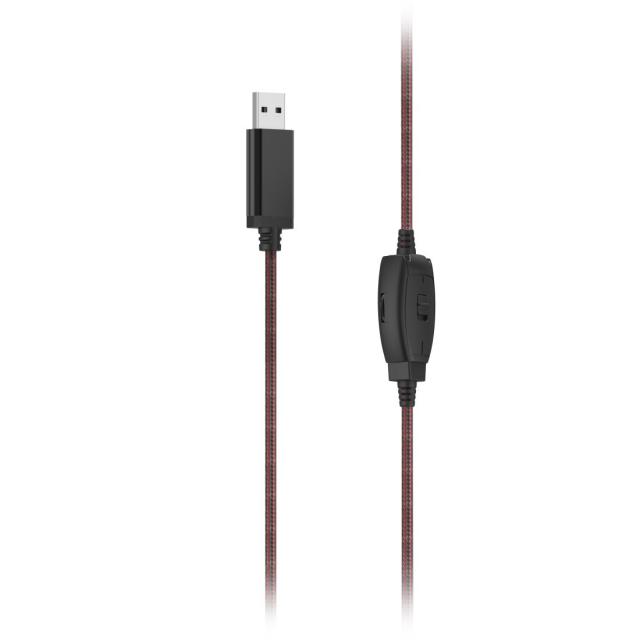 HAMA Слушалки с микрофон HS-USB400 V2, черно 
