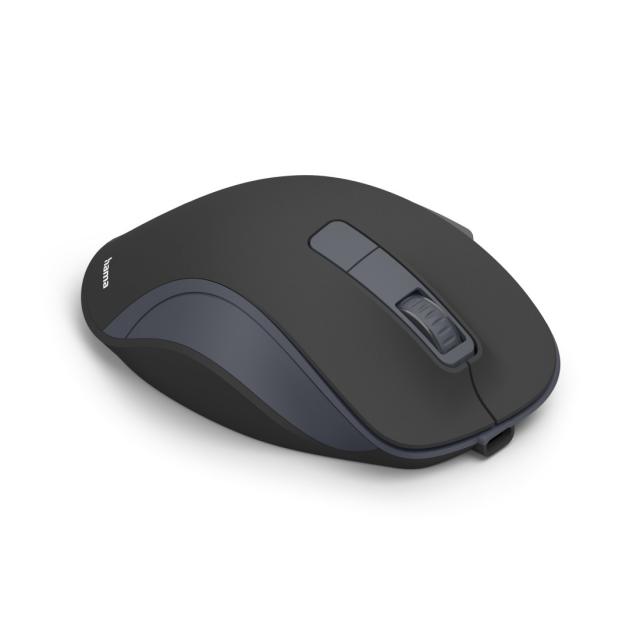 HAMA Безжична оптична мишка WM-500 Recharge , черна, 6 бут.,800/1200/1600 dpi, безшумна 