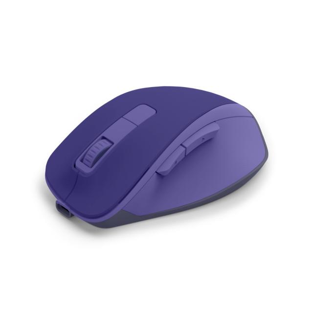 HAMA Безжична оптична мишка WM-500 Recharge, 6 бут.,800/1200/1600 dpi, безшумна, лилаво 