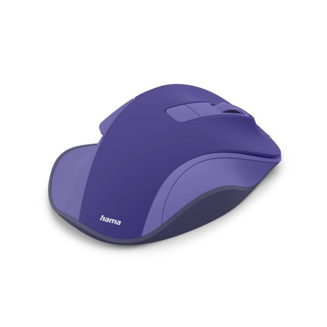HAMA Безжична оптична мишка WM-500 Recharge, 6 бут.,800/1200/1600 dpi, безшумна, лилаво 