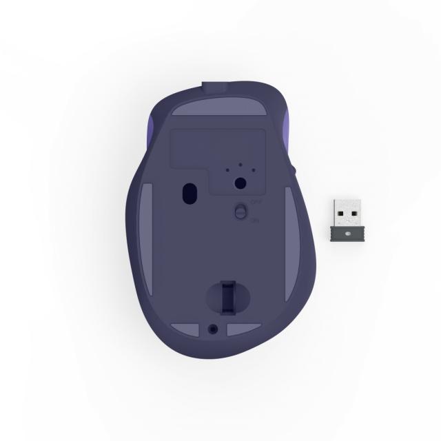 HAMA Безжична оптична мишка WM-500 Recharge, 6 бут.,800/1200/1600 dpi, безшумна, лилаво 