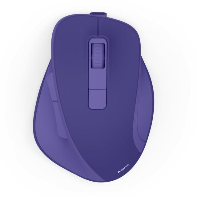 HAMA Безжична оптична мишка WM-500 Recharge, 6 бут.,800/1200/1600 dpi, безшумна, лилаво 
