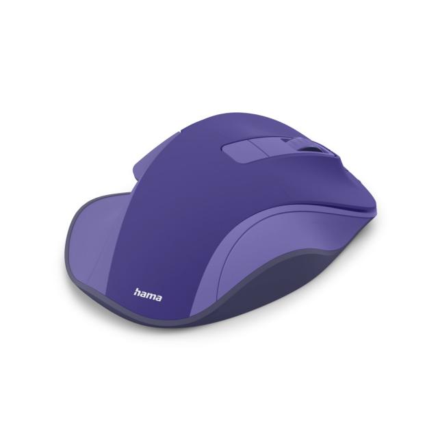 HAMA Безжична оптична мишка WM-500 Recharge, 6 бут.,800/1200/1600 dpi, безшумна, лилаво 