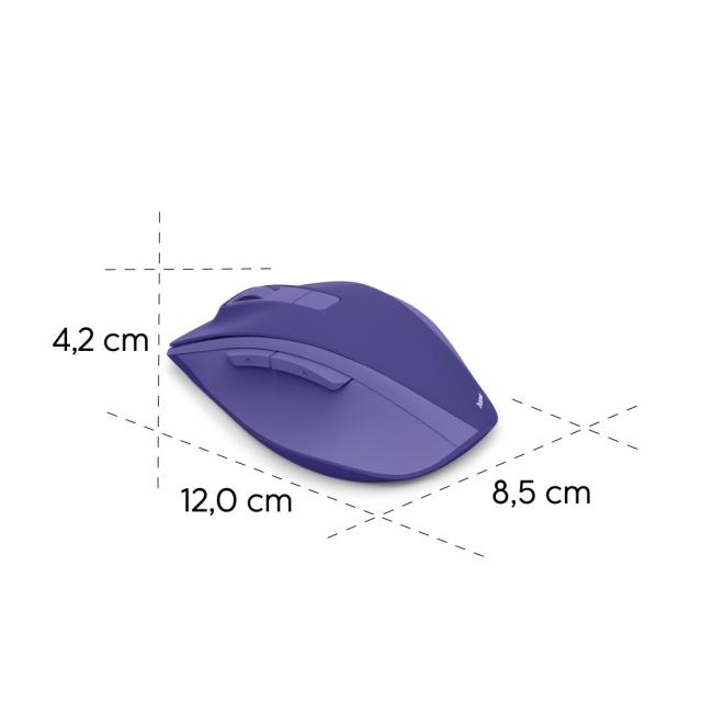 HAMA Безжична оптична мишка WM-500 Recharge, 6 бут.,800/1200/1600 dpi, безшумна, лилаво 