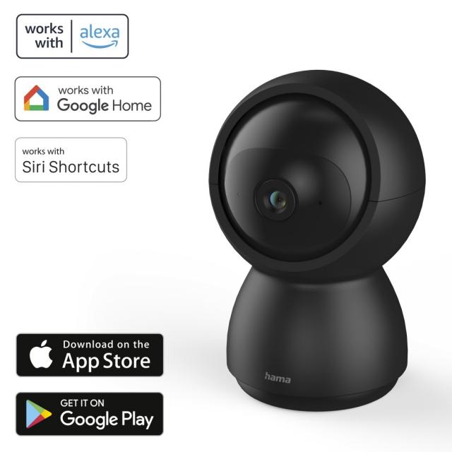 Hama Surveillance Camera, WLAN, Indoors, Swivel, Motion Sensor, Recording 