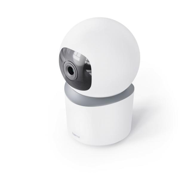 HAMA Wi-Fi камера, за закрити помещения, записваща, въртяща се, бяла 