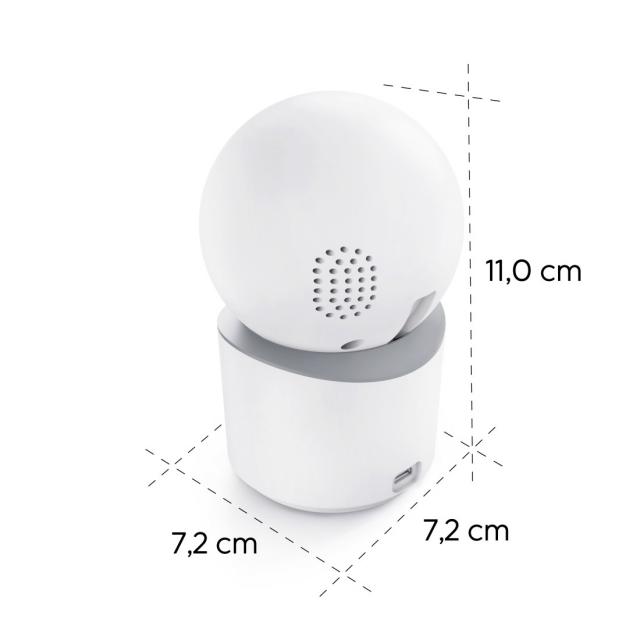 HAMA Wi-Fi камера, за закрити помещения, записваща, въртяща се, бяла 
