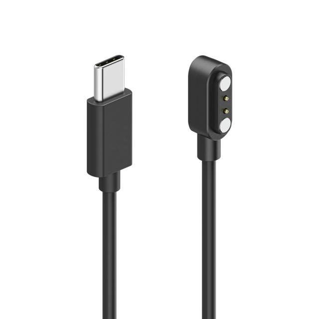 Hama Charging Cable for Hama Smart Watches, w. Mag. Charge, USB-C, 60 cm, black 