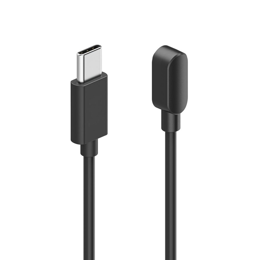 HAMA Заряден кабел за смарт часовници, с магнитно зареждане, USB-C, 60 см, черен