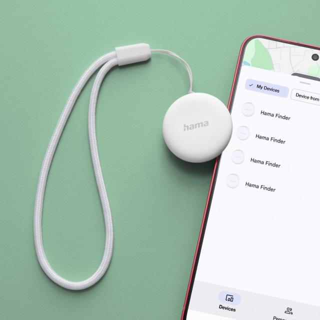 HAMA Тракер за Android „Find My Device“, с приложение, Bluetooth, бял 