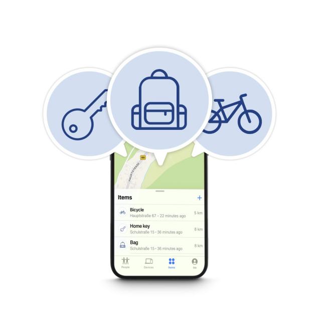 HAMA Тракер съвместим с Android и Apple, Bluetooth, 2 броя в комплект 