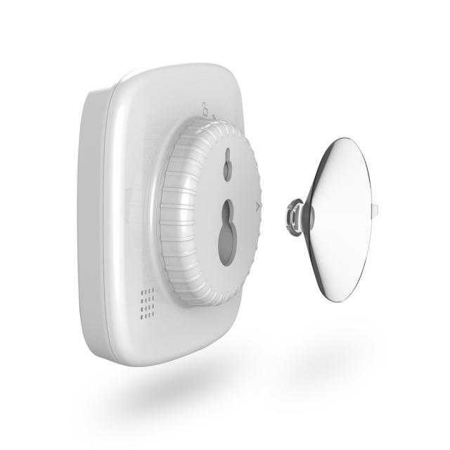 HAMA Дигитален часовник за баня "Cyprus", с вендуза за окачване, бял 