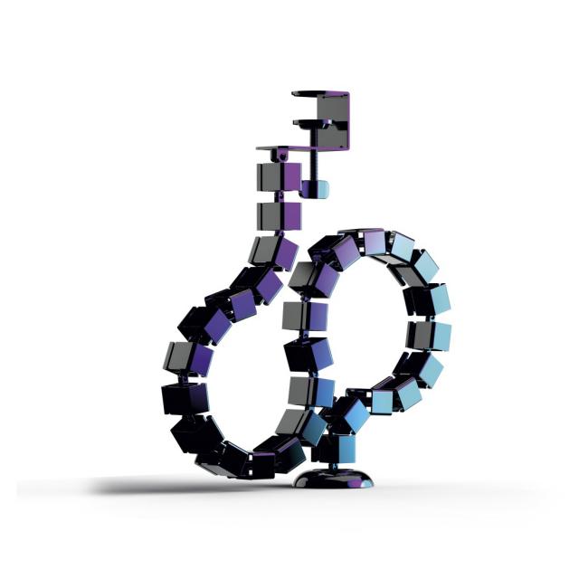 uRage “Spine” Flexible Cable Guide, Cable Chain, For Clamping, 130 cm, black 