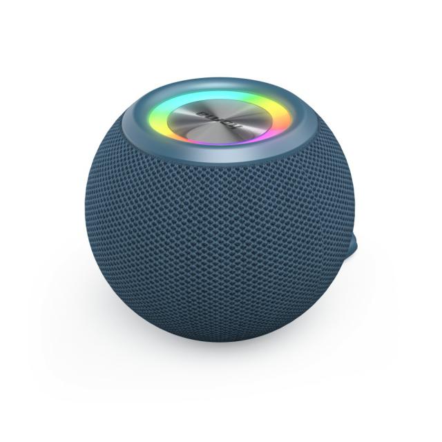 Hama "Ball Shape Speaker" Bluetooth® Loudspeaker, 5 Light Modes, 5W, blue 