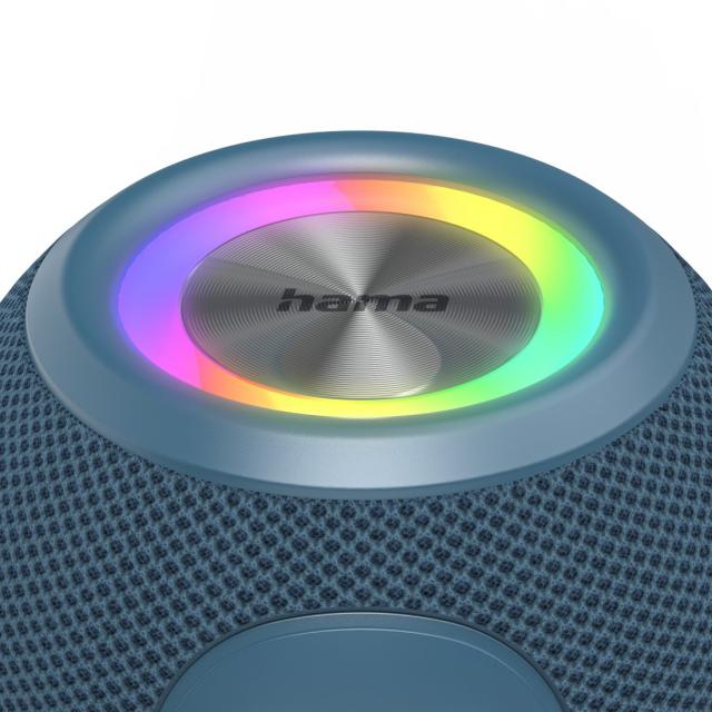 Hama "Ball Shape Speaker" Bluetooth® Loudspeaker, 5 Light Modes, 5W, blue 