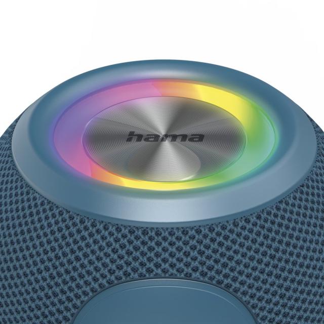 Hama "Ball Shape Speaker" Bluetooth® Loudspeaker, 5 Light Modes, 5W, blue 