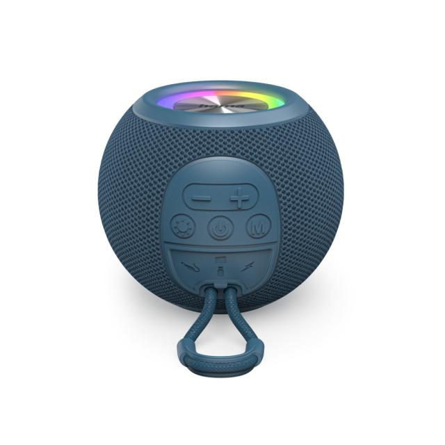 Hama "Ball Shape Speaker" Bluetooth® Loudspeaker, 5 Light Modes, 5W, blue 