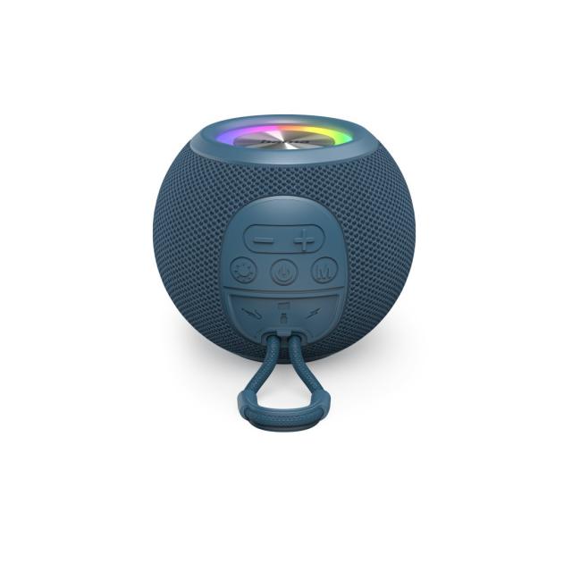 Hama "Ball Shape Speaker" Bluetooth® Loudspeaker, 5 Light Modes, 5W, blue 