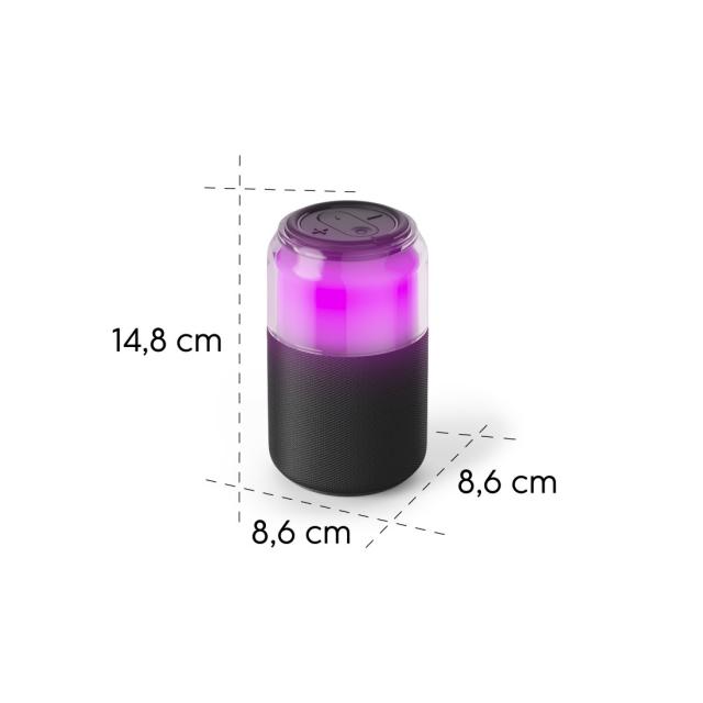 HAMA Блутут колонка "Can Speaker" 5 W, 4 LED режима на осветление 