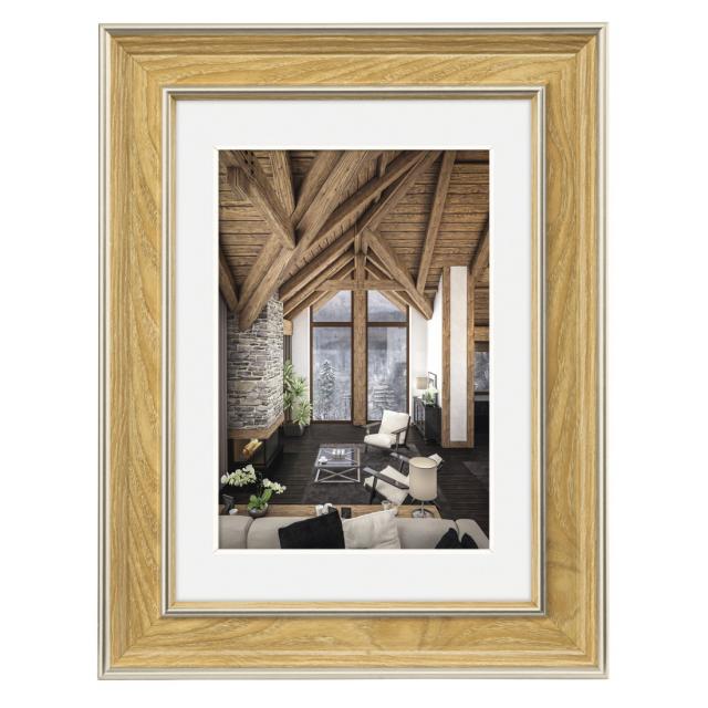 Hama "Rustic" Plastic Frame, oak, 20 x 30 cm 