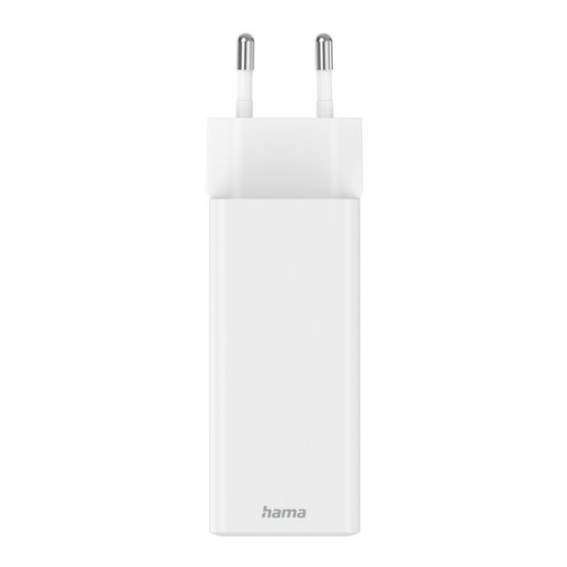 HAMA Комплект Бързо зарядно и кабел за зареждане, 100 W GaN, 2x USB-C PD, 1x USB-A QC 