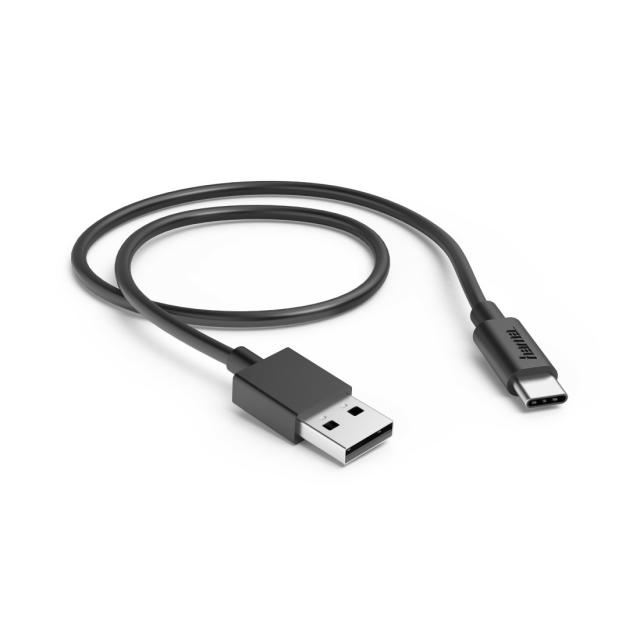 Hama Charging Cable, USB-A - USB-C, 0.5 m, black 