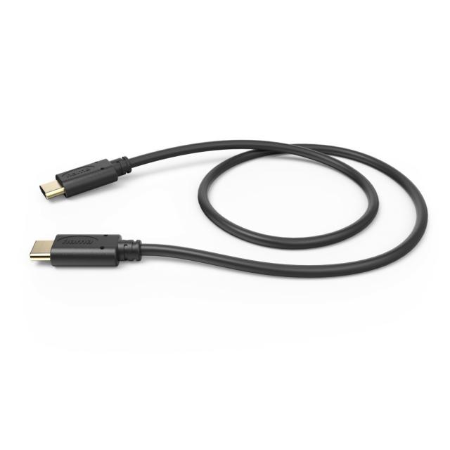 Hama Charging Cable, USB-C - USB-C, 0.5 m, black 