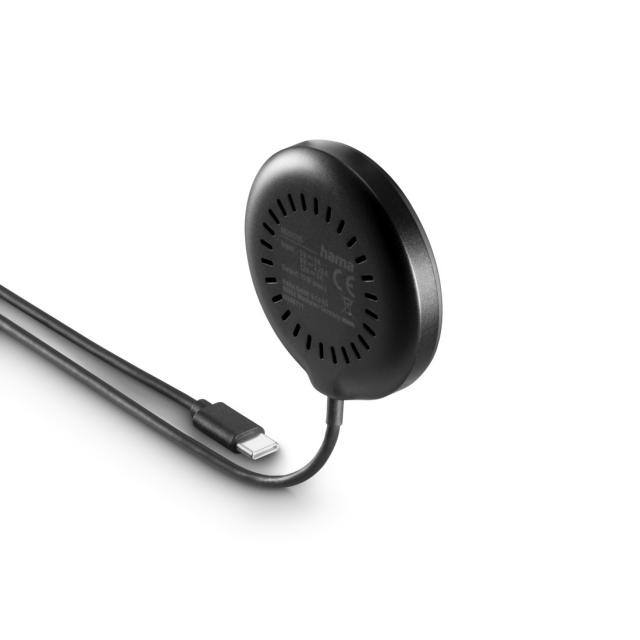 Hama Wireless Qi2 Charger, Inductive Charging Pad, Fast Charging, 15 W, black 