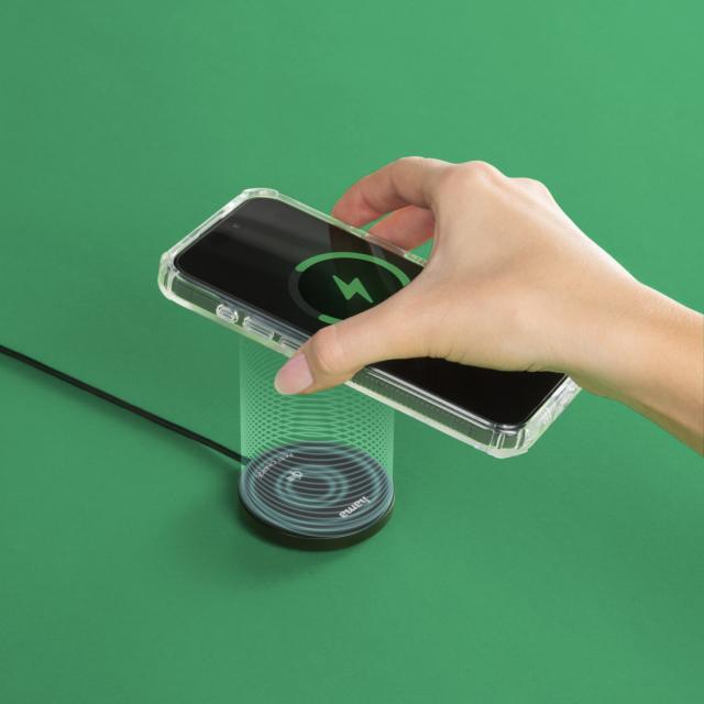 Hama Wireless Qi2 Charger, Inductive Charging Pad, Fast Charging, 15 W, black 