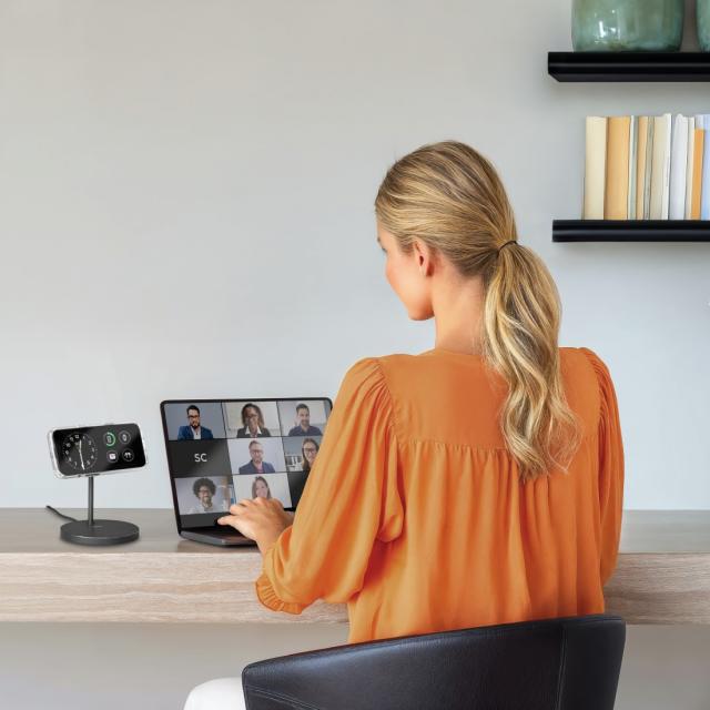 Hama Wireless Qi2 Charger, Inductive Fast Charging, Charging Station Stand, 15 W 