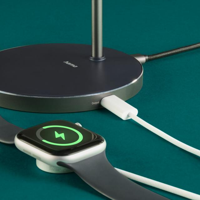 Hama Wireless Qi2 Charger, Inductive Fast Charging, Charging Station Stand, 15 W 