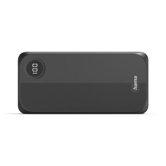 Hama Power Pack 20000 mAh, 3 outputs: 2 x USB-C, 1 x USB-A, black 