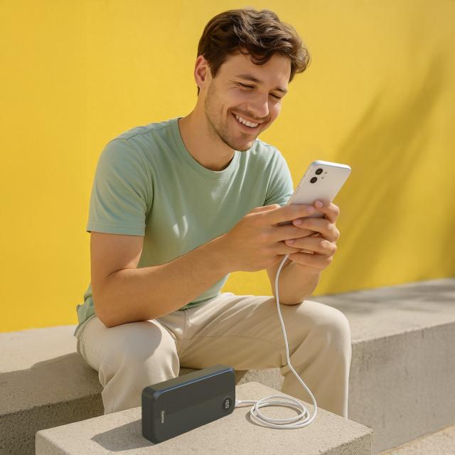 Hama Power Pack 20000 mAh, 3 outputs: 2 x USB-C, 1 x USB-A, black 