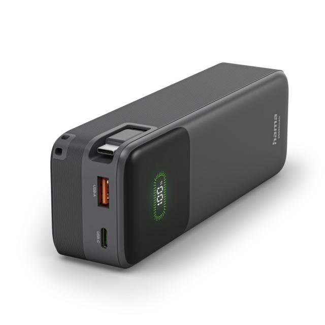 HAMA Външна батерия „Roll Up“, 20000 mAh, 45 W 